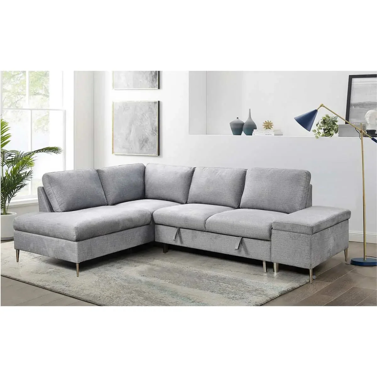 Sofa Bed Sectional with Storage Bench 9022 - Image 3