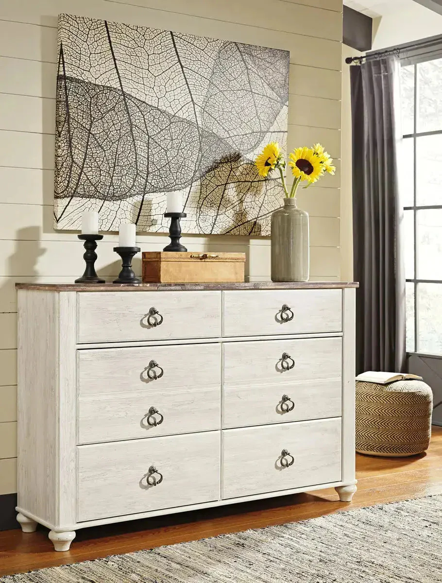 Ashley Willowton Dresser & Mirror B267 - Image 6