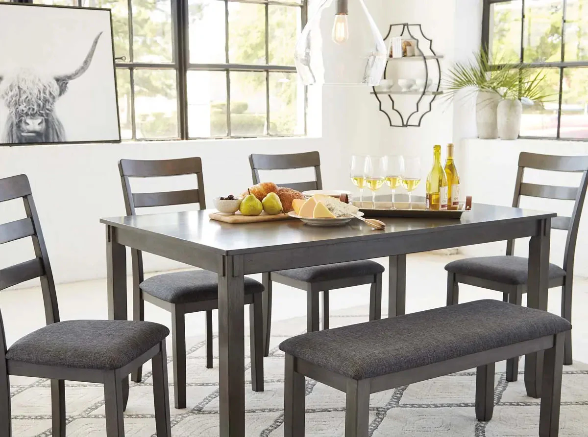 Bridson 6 Pc Dining Set in Grey - Image 6