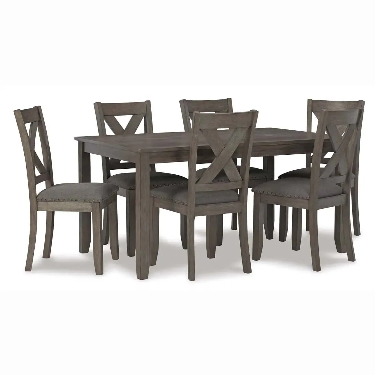 Caitbrook 7 Pc Dining Set in Grey - Image 3