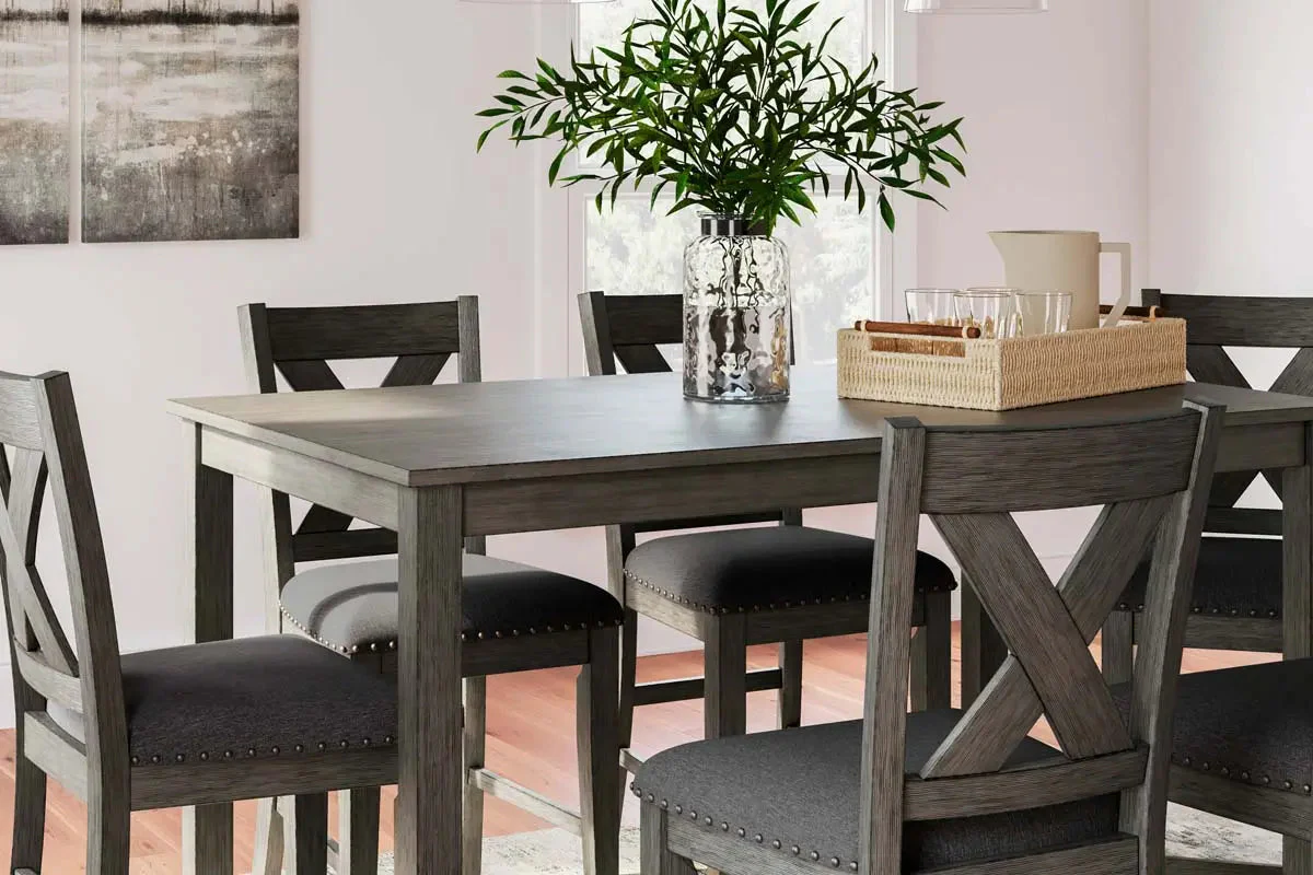 Caitbrook 7 Pc Dining Set in Grey - Image 4