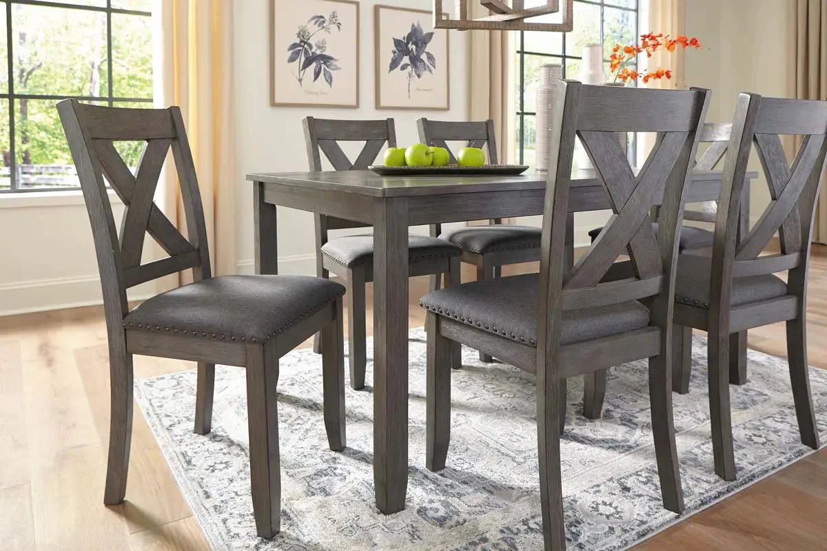 Caitbrook 7 Pc Dining Set in Grey - Image 6