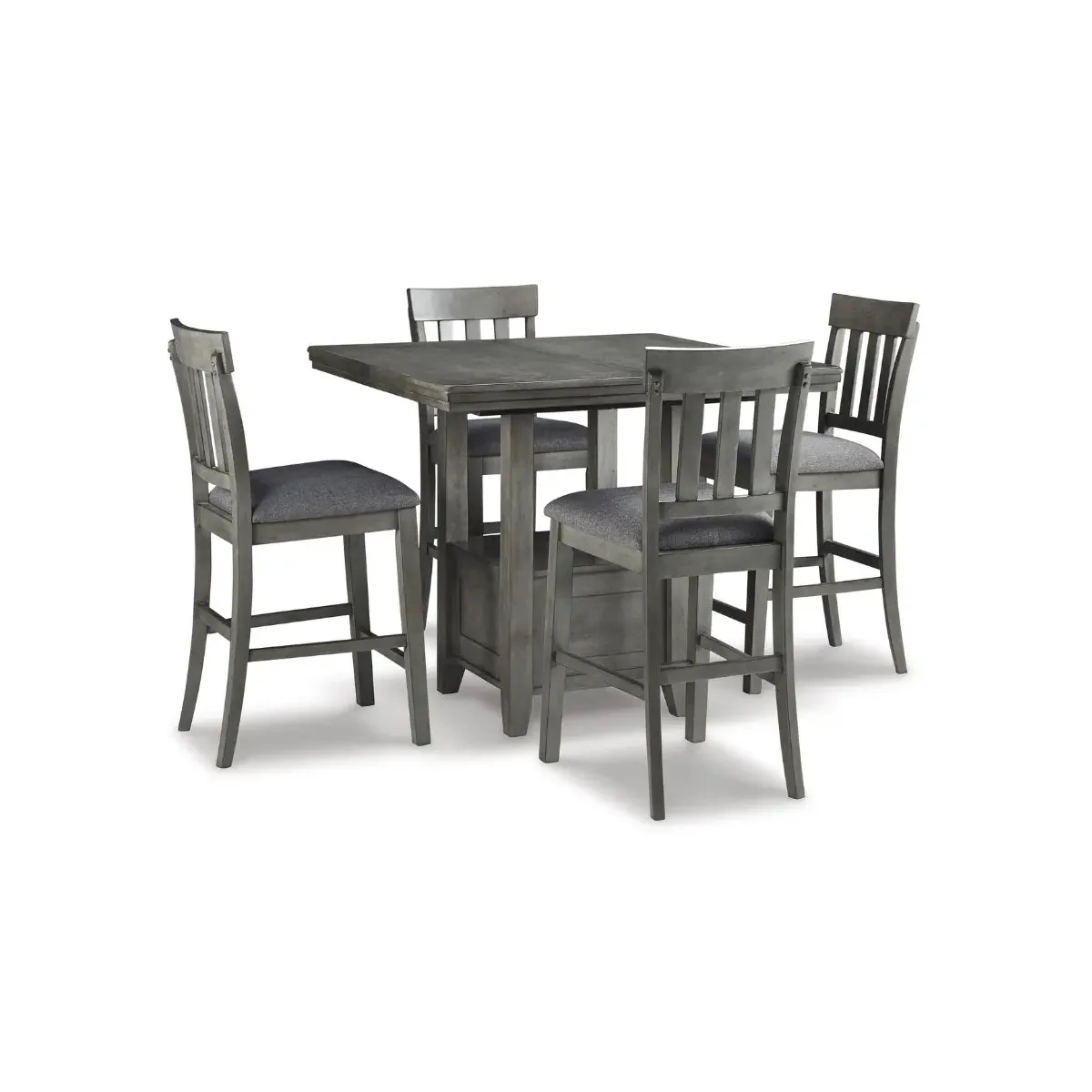 Hallanden 5PC Pub Height Dining Set in Grey D589 - Image 6