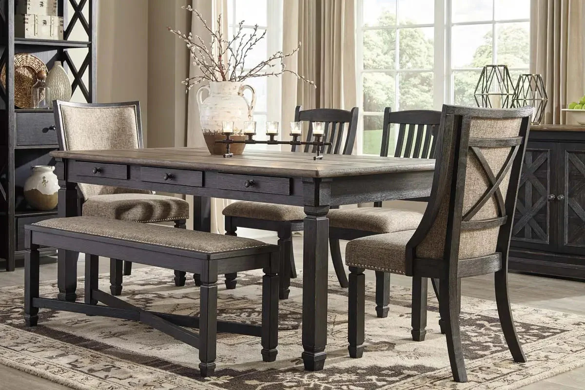 Tyler Creek 6 Pc Dining Set in Two-Tone with Arm Chairs - Image 14