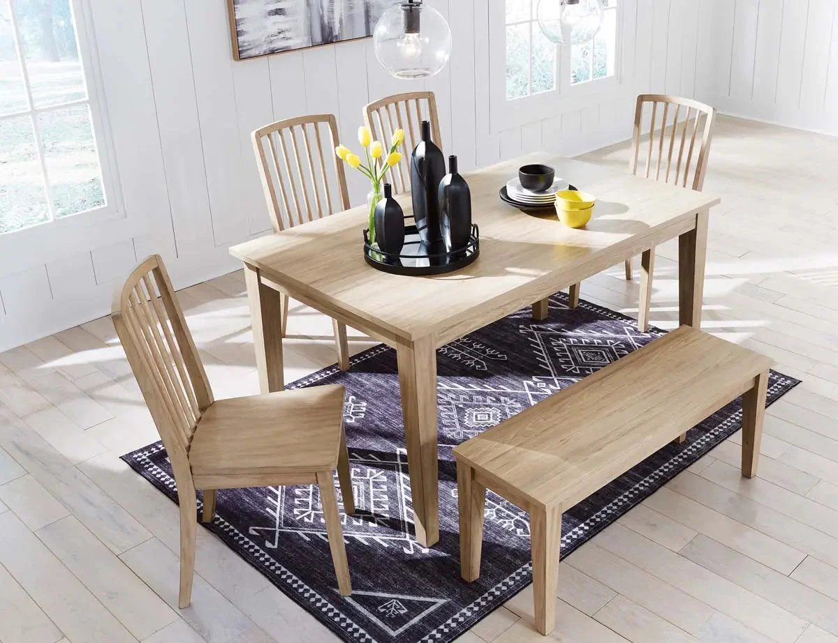 Gleanville 6 Pc Dining Set in Light Brown - Image 17