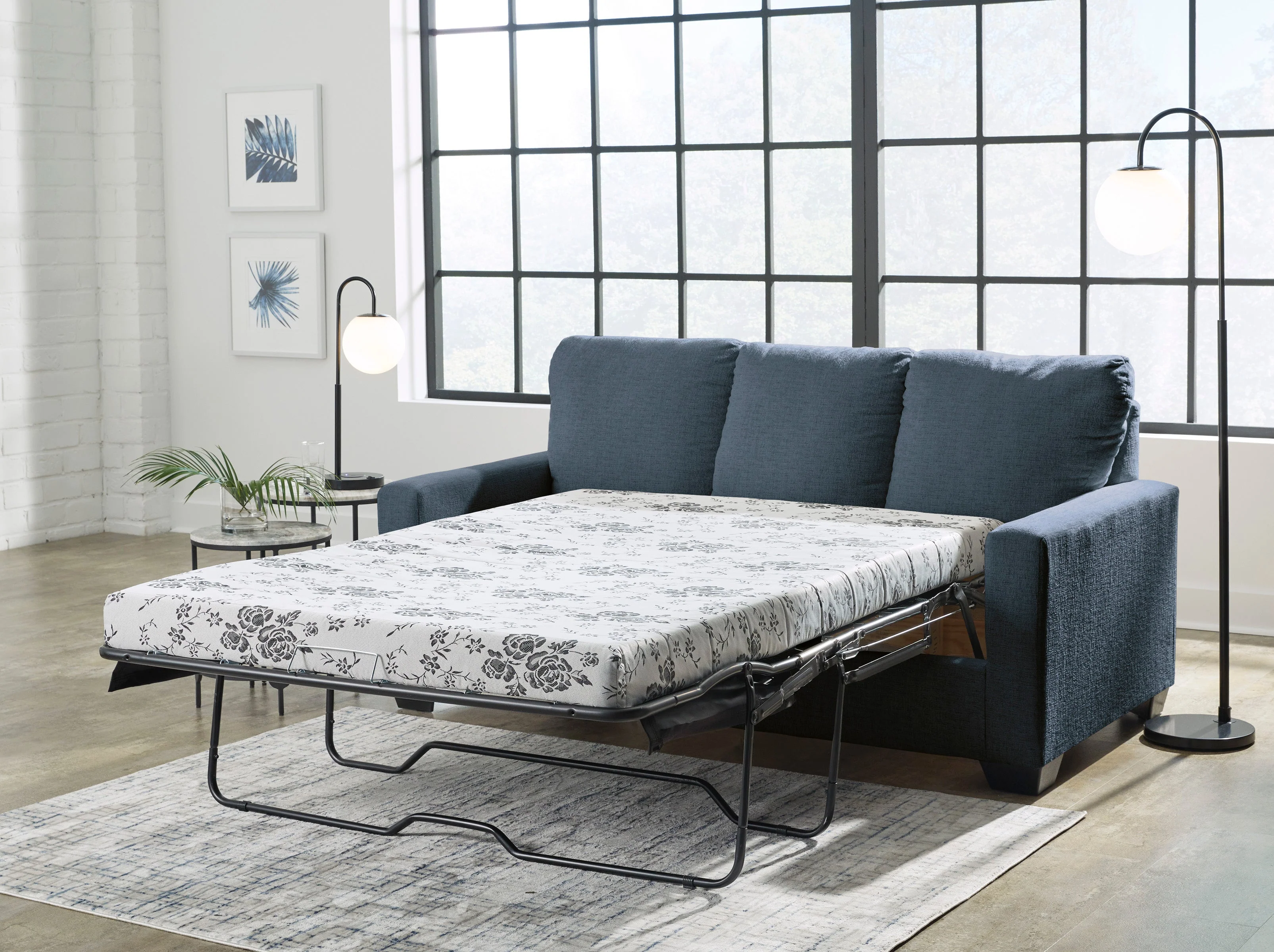 Rannis Full Sofa Sleeper in Navy 5360436C - Image 3