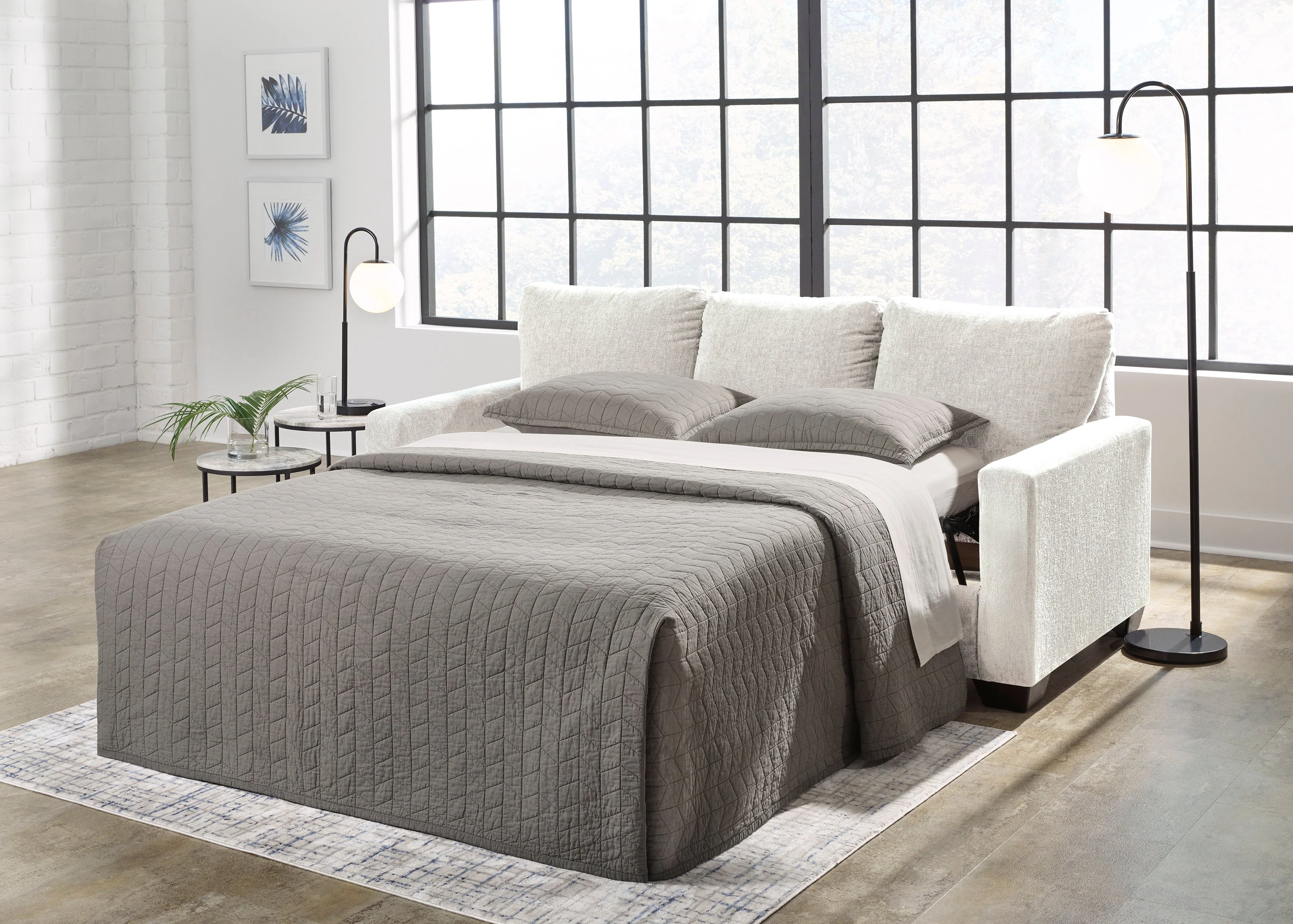 Rannis Queen Sofa Sleeper in Snow 5360339C - Image 3